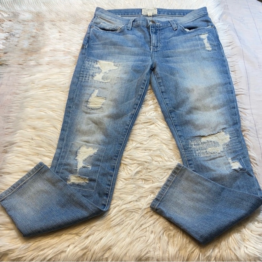 ✨ Current/Elliott ✨ The Stiletto Skinny Ankle Super Vintage Repair Size 27